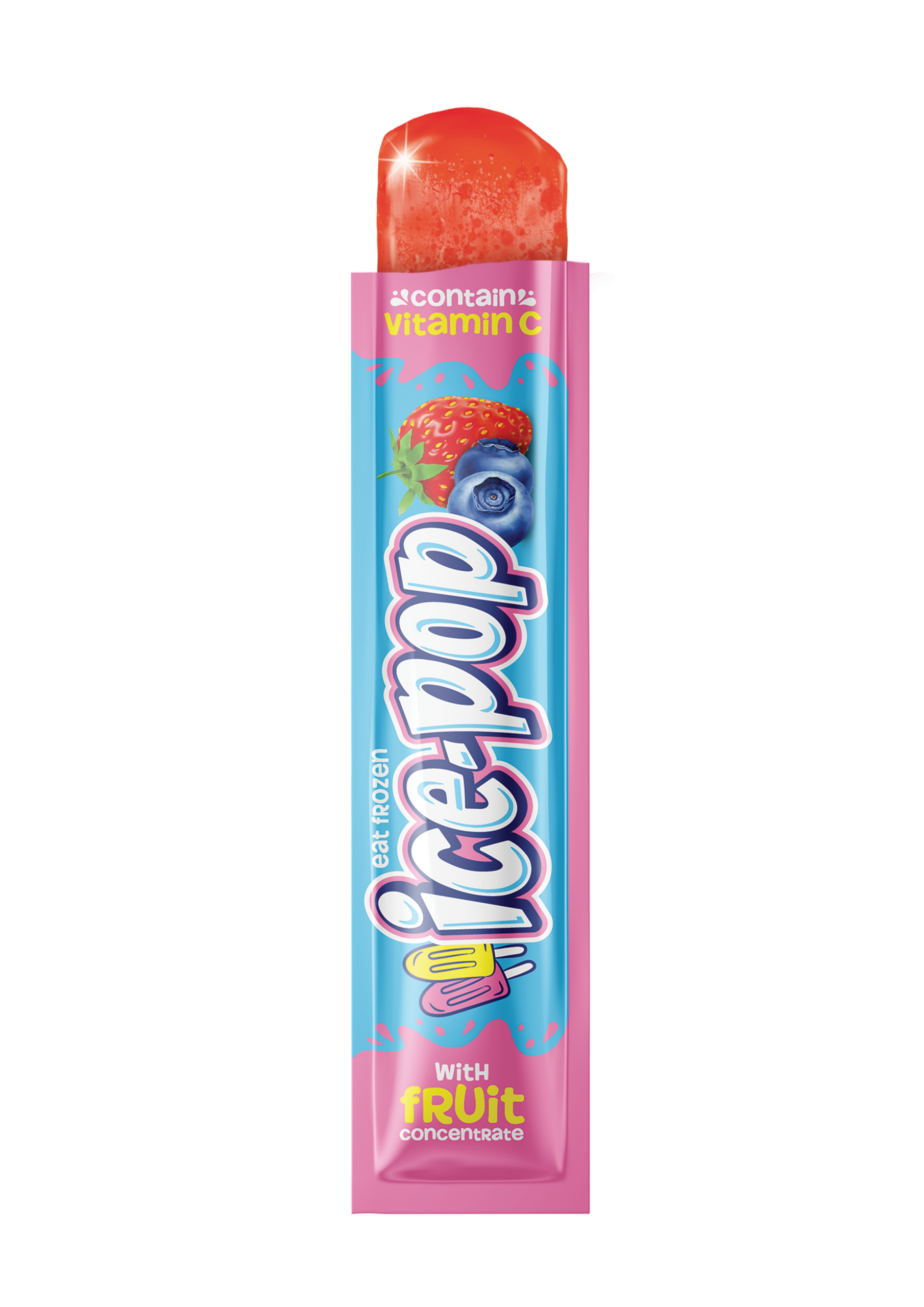Picola - Strawberry & Berry - Ice Pop - Open